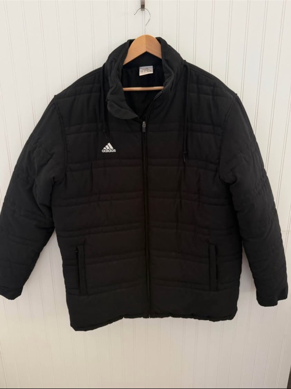 adidas Black Men's Quilted Puffer Jacket size XL
